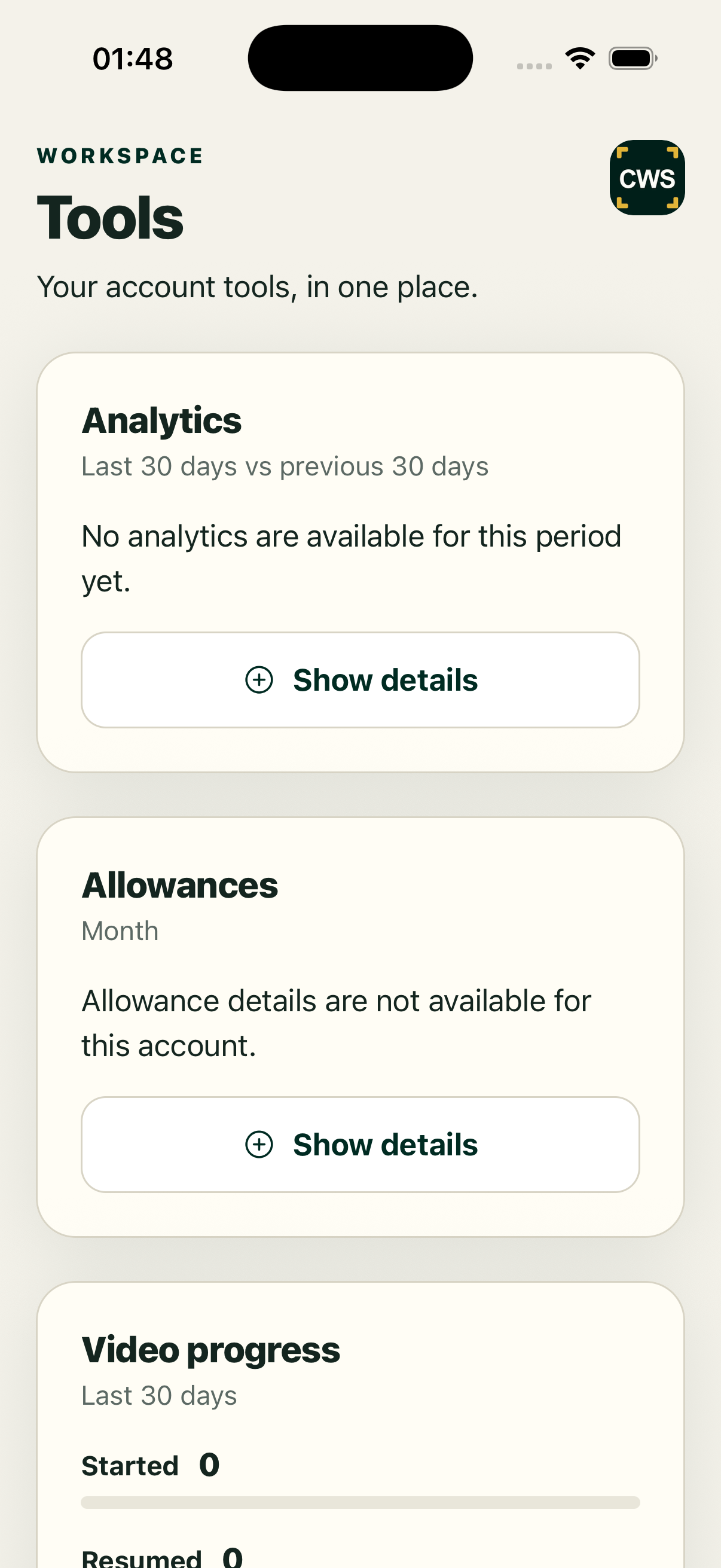 Learn what your content is showing in the native ClientWorkSystem iPhone app